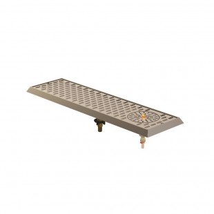 Perlick C18645A-GRE 20 Inch Drip Tray Trough with Built-in Rinser Stainless Steel