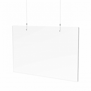 Spartan SAHS-2436 36 Inch Safety Shield Hanging Acrylic Guard