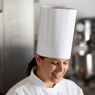 Mercer Culinary M61140WH Disposable Chef's Hat Adjustable Velcro Closure White Mercer Culinary M61140WH Disposable Chef's Hat Adjustable Velcro Closure White