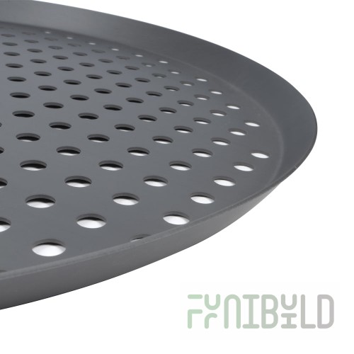 Vollrath PC16PHC 16 Inch Perforated Pizza Pan Hard Coat Anodized Aluminum