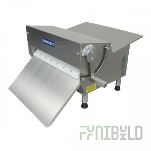 Somerset CDR-300F 15 Inch Fondant Sheeter Manual Roller Stainless Steel with Tray