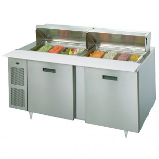 Randell 9230-513 72 Inch Refrigerated Counter Sandwich Top Two Section Randell 9230-513 72 Inch Refrigerated Counter Sandwich Top Two Section