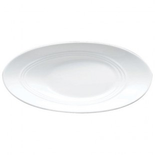 Bon Chef 1100014P 26oz Bowl 18-1/2 Inch Slanted Oval White Porcelain Bon Chef 1100014P 26oz Bowl 18-1/2 Inch Slanted Oval White Porcelain
