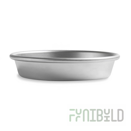 Vollrath 6709N 9 Inch Deep Dish Tapered Pizza Pan 14 Gauge Aluminum Natural Finish