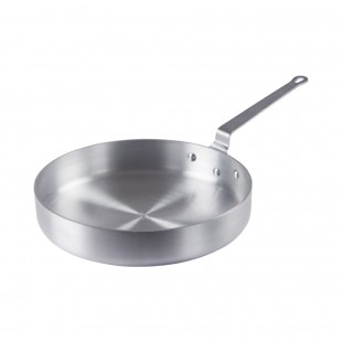 Winco AXST-7 7-1/2 Qt Sauté Pan Round Riveted Handle Aluminum Without Cover