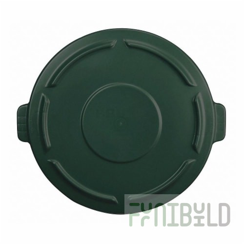 Rubbermaid FG264560DGRN 24-1/2 Inch Trash Receptacle Lid Plastic Dark Green