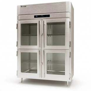 Victory HSA-2D-1-EW-HG 58 Inch Heated Cabinet Reach-In 52 cu ft Powered by V-Core