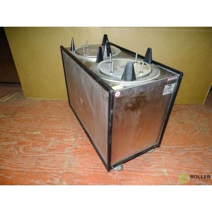 APW Wyott ML2-12A 32 Inch Mobile Dish Dispenser Enclosed Cabinet Stainless Steel