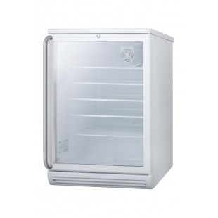 Summit SCR600GLBISH 24 Inch Refrigerated Merchandiser 5.5 cu ft Undercounter White Summit SCR600GLBISH 24 Inch Refrigerated Merchandiser 5.5 cu ft Undercounter White