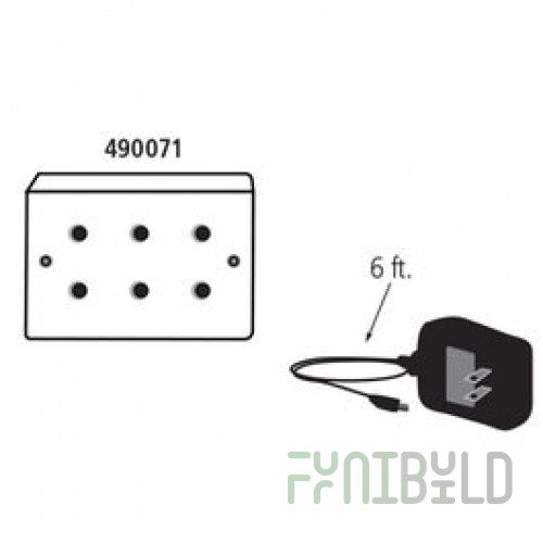Rubbermaid 490071 TC OneShot A/C Adapter Electric Plug for Soap Dispensers