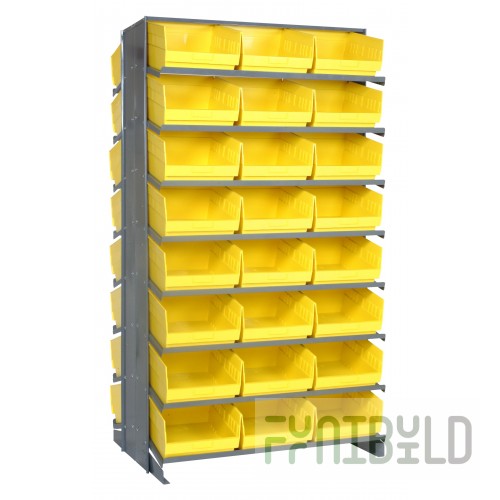 Quantum QPRD-209_YELLOW Pick Rack Sloped Double-sided