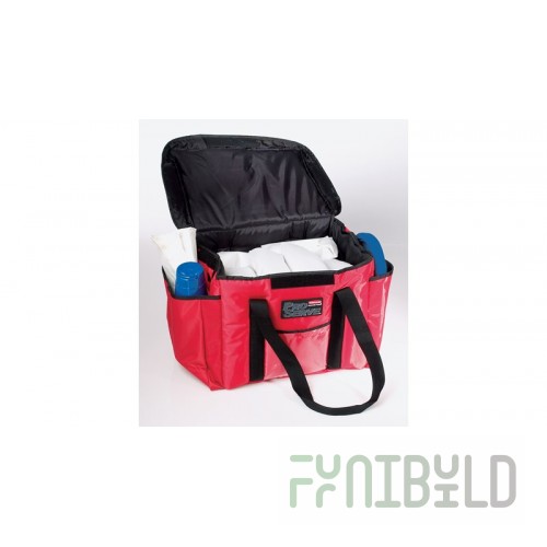 Rubbermaid FG9F4000RED 15 Inch Food Carrier Nylon Insulated Sandwich Delivery Bag Red