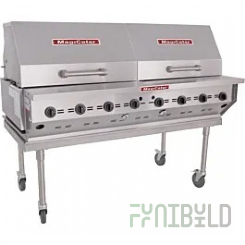 Magikitch'n LPAGA-60BNG 60 Inch Built-In Gas Grill with 8 Burners 160000 BTU