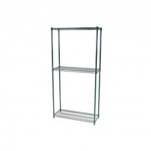 Norlake SSG88-3 96 Inch Green-Kote Shelving Kit 3-tier Epoxy Coated Steel Norlake SSG88-3 96 Inch Green-Kote Shelving Kit 3-tier Epoxy Coated Steel
