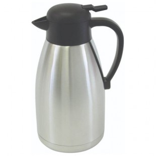 Thunder Group ASCS119 64 Oz Insulated Coffee Server with Push Button Top Stainless Steel