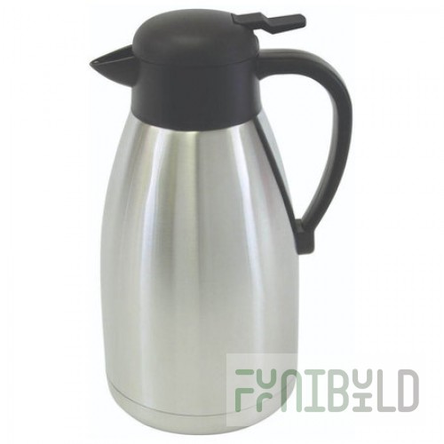 Thunder Group ASCS119 64 Oz Insulated Coffee Server with Push Button Top Stainless Steel