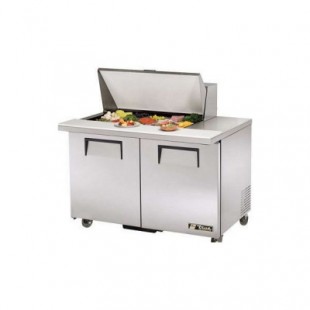 True Refrigeration TSSU-48-15M-B-ADA-HC 48 Inch Refrigerated Counter 2 Section with Attachments