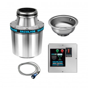 Salvajor 500-CA-18-WSP-P 18 Inch Disposer Water Saving Package with Operator Sensor
