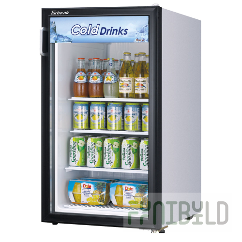 Turbo Air TGM-5R-N6 19 Inch Refrigerated Merchandiser 4.16 Cu Ft Countertop White