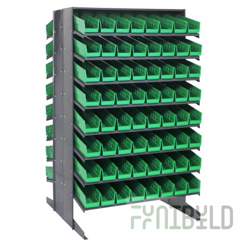 Quantum QPRD-103_GREEN Pick Rack Sloped Double-sided