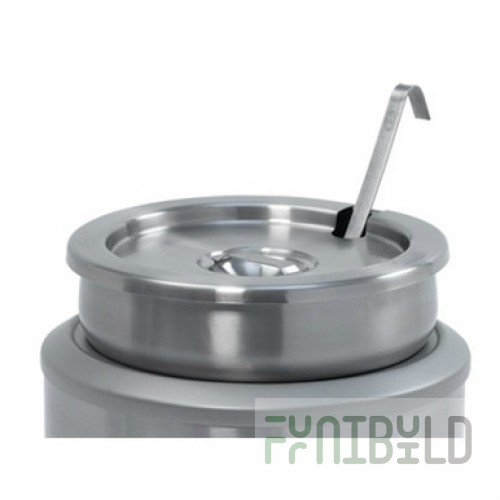 Nemco 66088-2 4 Quart Stainless Steel Inset Cover and Ladle for Food Warmers
