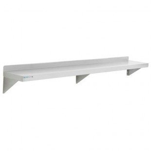 Olympic JWS1560SS 60 Inch Wall Shelf with (3) Supports Stainless Steel