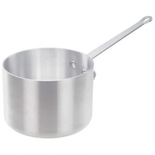 Winco ASP-4SW 4 Qt Sauce Pan Straight Sides Riveted Handle Aluminum