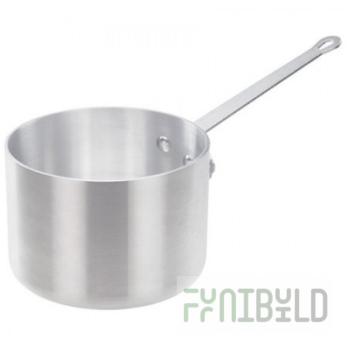 Winco ASP-4SW 4 Qt Sauce Pan Straight Sides Riveted Handle Aluminum