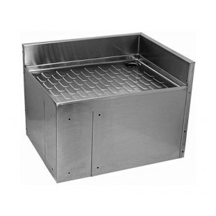Glastender C-CIR-19/30R 30 Inch CHOICE Underbar Inside Rectangle Drainboard