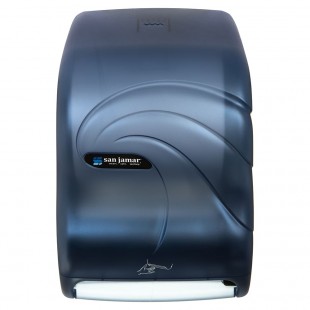 San Jamar T1490TBL 12 Inch Touch-Free Paper Towel Dispenser Plastic Blue