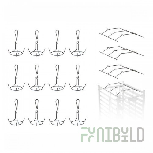 Wood Stone 000-318-003 Rib Accessory Package GVR Includes 12 Hooks and 4 Racks