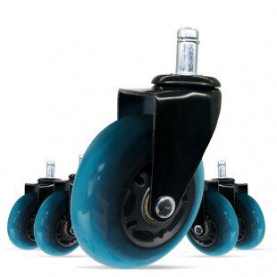 Globe GFF-CASTERS Plate Caster 3-1/2 Inch X 3-1/2 Inch with 5 Inch Wheels Set of 4