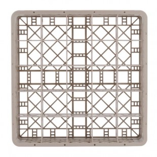 Vollrath TR13CCCC-44 Full Size Traex Low Profile Glass Rack Beige 36 Compartment with Extender