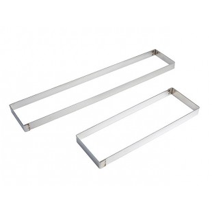 Matfer 371843 14-9/16 Inch Width Rectangular Pastry Ring Bottomless Stainless Steel