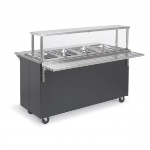 Vollrath 397302 60 Inch Mobile Electric Hot Food Station with NSF2 Breath Guard