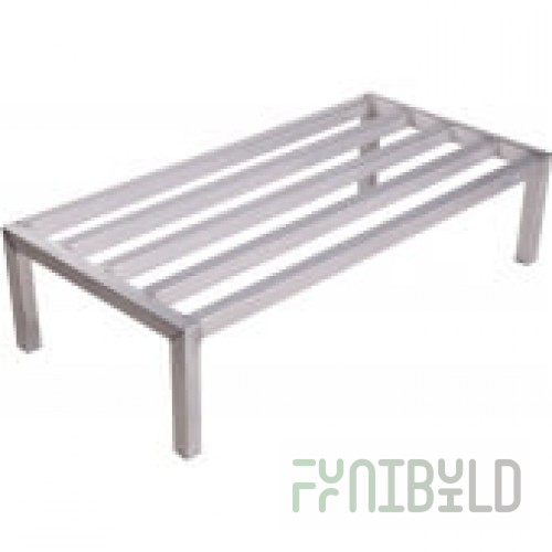 Winholt ALSQ-3-1220 36 Inch Dunnage Rack Tubular 20 Inch Wide Aluminum with Heavy Duty Support