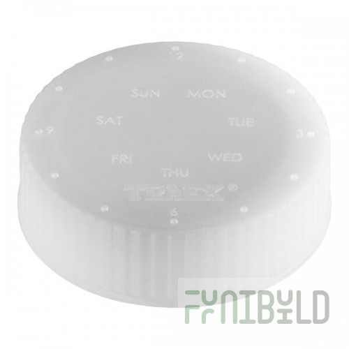 Vollrath 4902-13 Clear Dripcut Storage Lid with Date Indicator 12 Packs