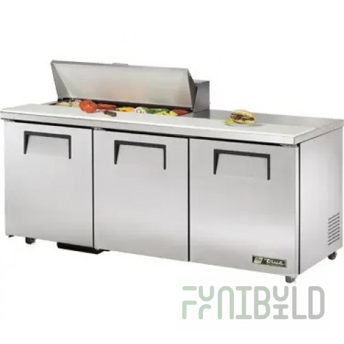 True Refrigeration TSSU-72-10-ADA-HC~SPEC3 72 Inch Stainless Steel Refrigerated Counter 3 Section