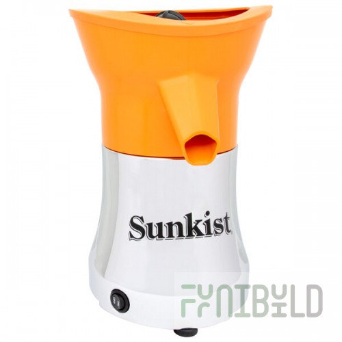 Sunkist PJF-B2OR 7-1/2 Inch Electric Citrus Juicer Metal Housing with Bowl Support