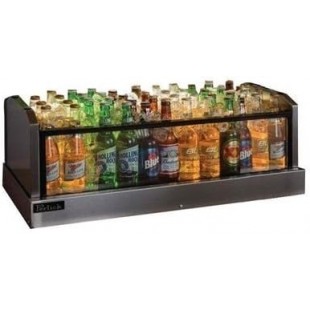 Perlick GMDS24X36 36 Inch Glass Merchandiser Ice Display Bar with Dual Drain System Perlick GMDS24X36 36 Inch Glass Merchandiser Ice Display Bar with Dual Drain System