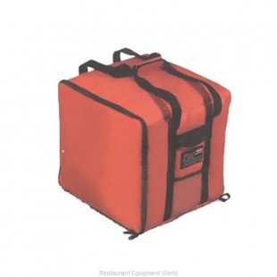 Rubbermaid FG9F3900RED 19-3/4 Inch Nylon Pizza Delivery Bag Red with Insulation