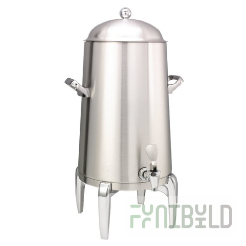 Service Ideas URN50VBSMDHF 5 Gallon Flame Free Thermo-Urn with Spigot Stainless Steel
