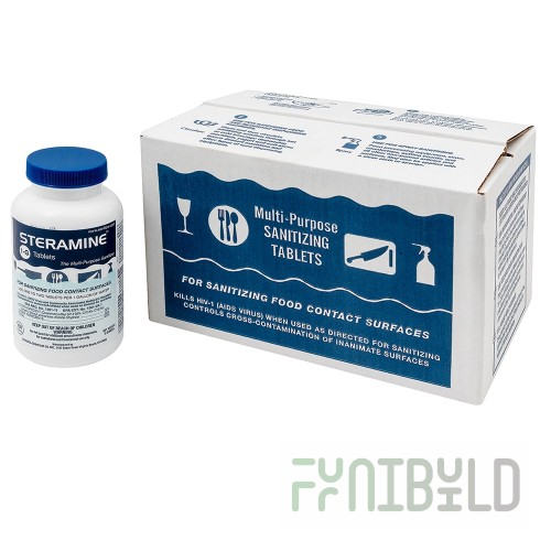 Bar Maid/Glass Pro DIS-201 Bar Maid® Sanitizer Quaternary Tablets (priced Per Case 150 Tablets Per Bottle 6 Bottles Per Pack 12 Packs Per Case)