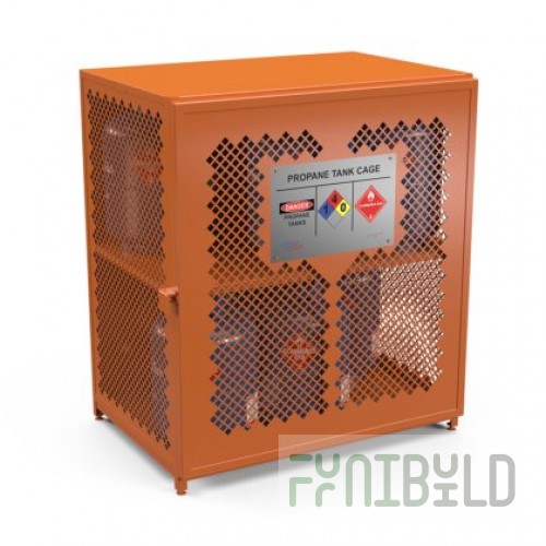 Winholt SC-1740-51H-2S 45 Inch Propane Storage Cage Hinged Door with Steel