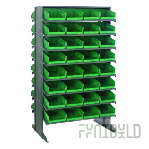 Quantum QPRD-107_GREEN Pick Rack Sloped Double-sided