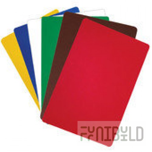 Admiral Craft FCB-1824/W 24 Inch Polypropylene Cutting Mat White - Flexible