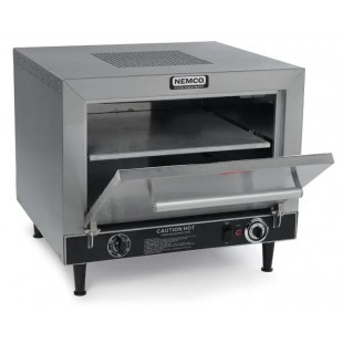 Nemco 6205-240 25 Inch Electric Pizza Oven 2-Deck Stainless Steel with Removable Fibrament Decks Nemco 6205-240 25 Inch Electric Pizza Oven 2-Deck Stainless Steel with Removable Fibrament Decks