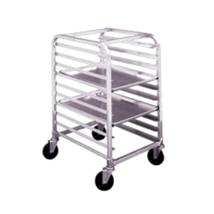 Winholt AL-1810-H-PT 21 Inch Mobile Pan Rack Aluminum for 10 Pans with Removable Top Winholt AL-1810-H-PT 21 Inch Mobile Pan Rack Aluminum for 10 Pans with Removable Top