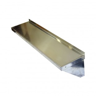 Winholt ALWMS-1248 48 Inch Wall Mount Shelf Solid Aluminum 125 lb Capacity with NSF