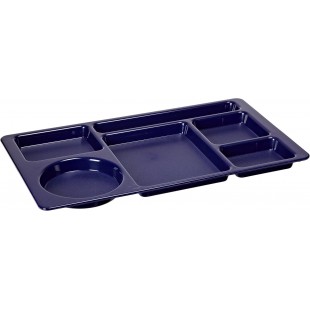 Carlisle 61514 15 Inch Tray Blue ABS with 6 Compartments Omni-directional Carlisle 61514 15 Inch Tray Blue ABS with 6 Compartments Omni-directional